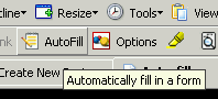Auto-fill toolbar