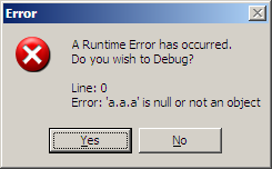A error and a debug option